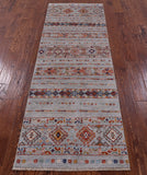 Khorjin Persian Gabbeh Hand Knotted Wool Runner Rug - 2' 7" X 7' 9" - Golden Nile