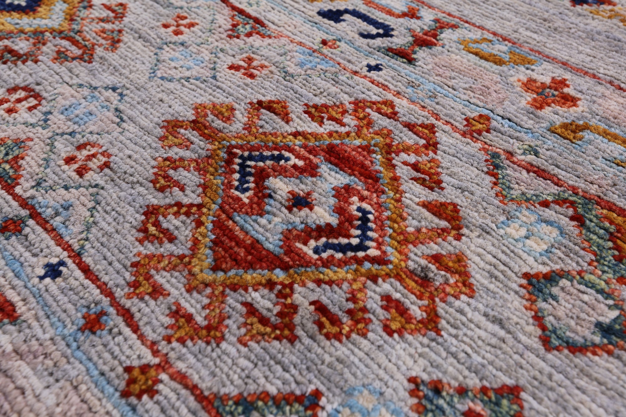 Khorjin Persian Gabbeh Hand Knotted Wool Runner Rug - 2' 7" X 7' 9" - Golden Nile