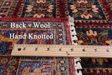 Antiqued Pazyryk Historical Design Handmade Wool Rug - 3' 4" X 5' 3" - Golden Nile
