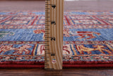 Antiqued Pazyryk Historical Design Handmade Wool Rug - 3' 4" X 5' 3" - Golden Nile