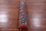 Antiqued Pazyryk Historical Design Handmade Wool Rug - 3' 4" X 5' 3" - Golden Nile