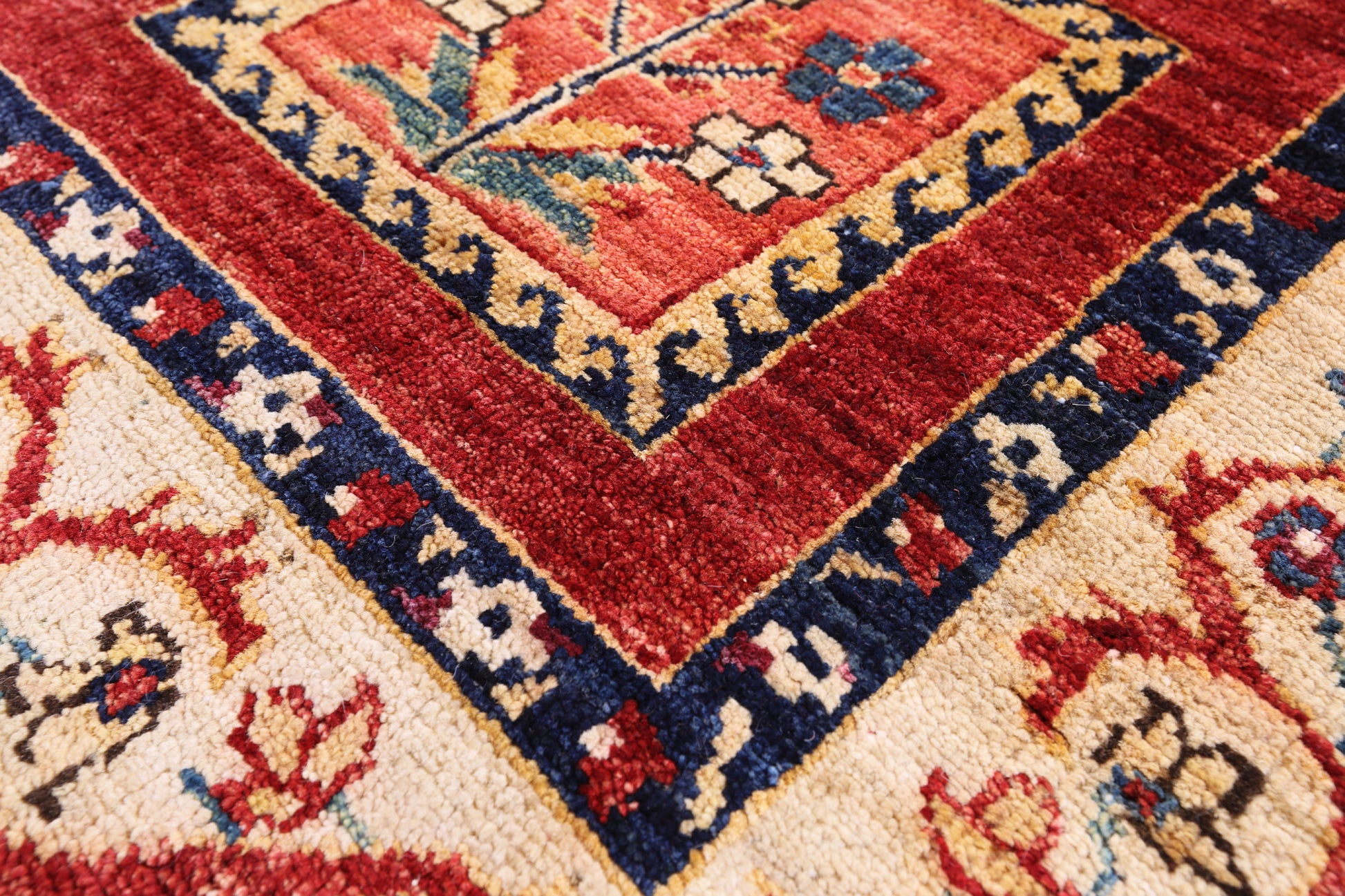 Red Persian Handmade Wool Runner Rug - 2' 8" X 9' 7" - Golden Nile