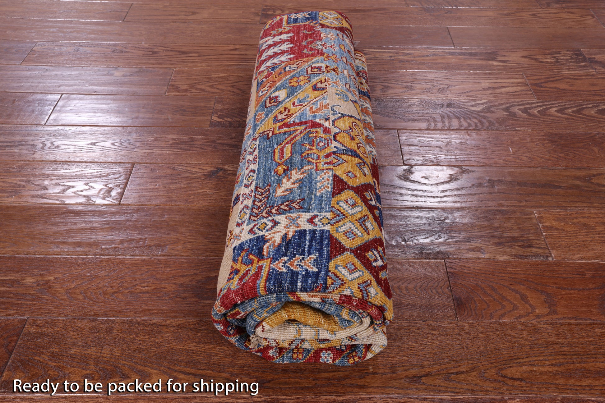 Super Kazak Hand Knotted Wool Rug - 5' 7" X 7' 9" - Golden Nile