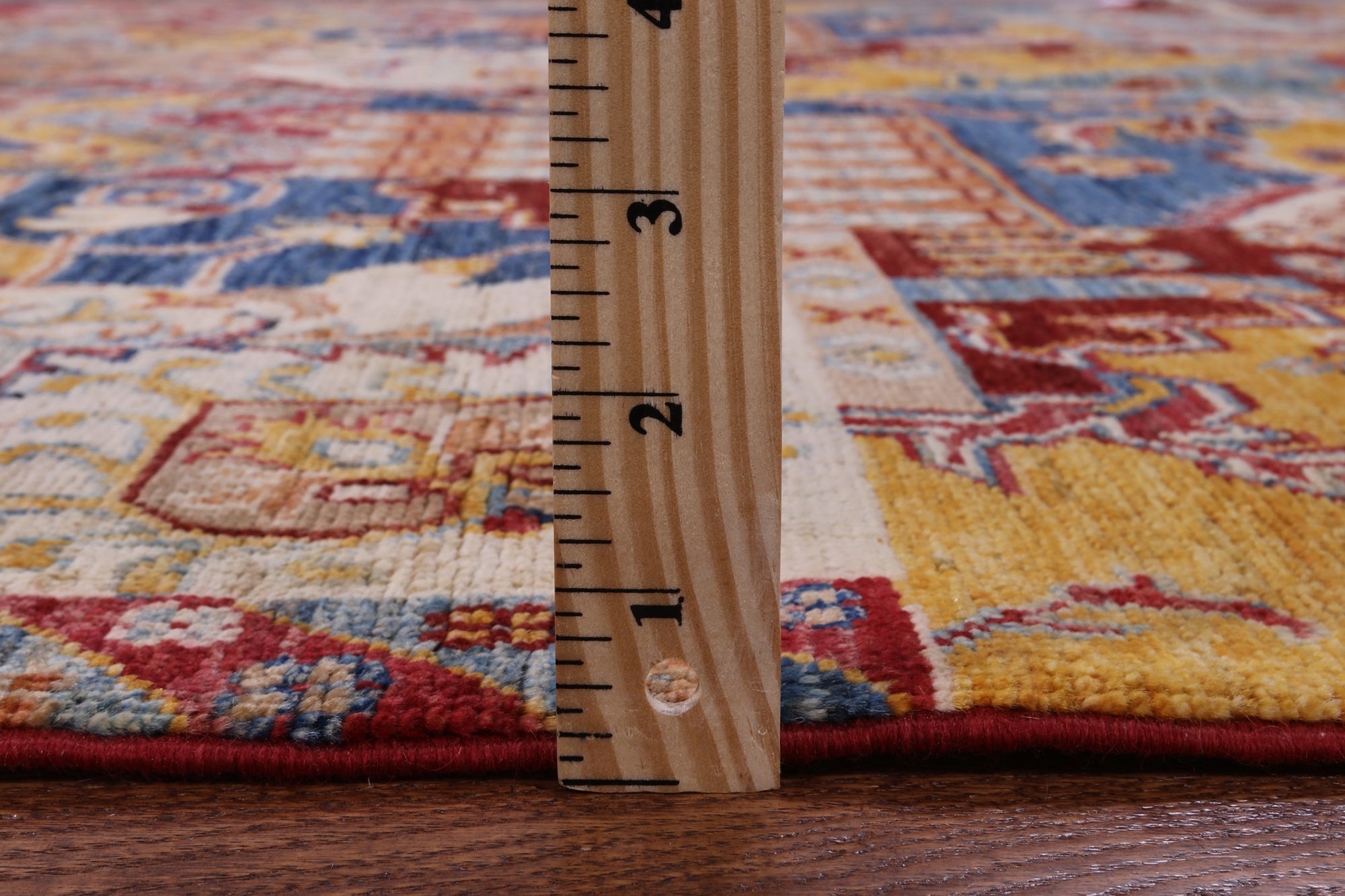 Super Kazak Hand Knotted Wool Rug - 5' 7" X 7' 9" - Golden Nile