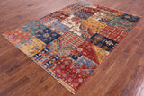 Super Kazak Hand Knotted Wool Rug - 5' 9" X 8' 0" - Golden Nile