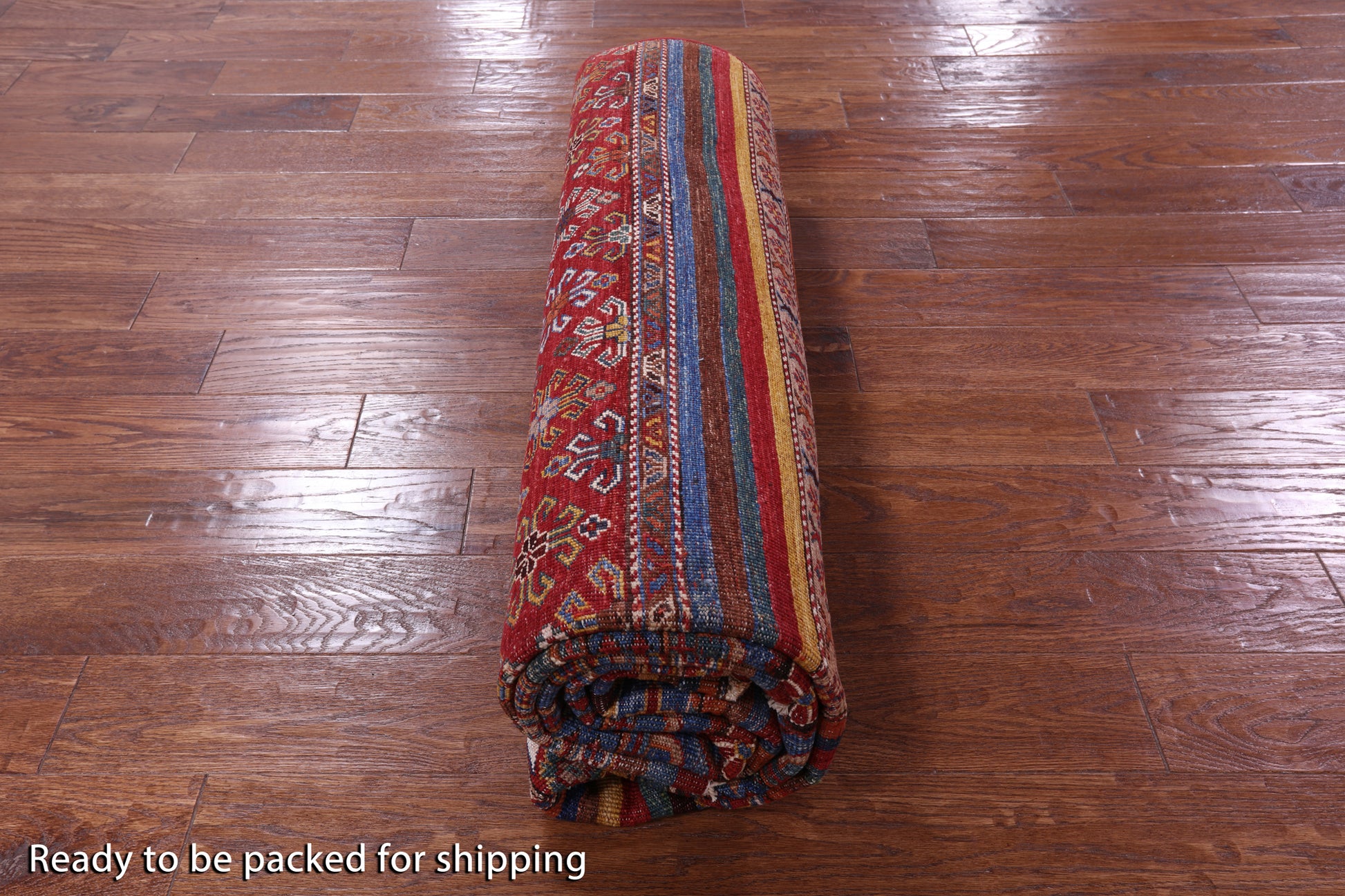 Khorjin Persian Gabbeh Handmade Wool Rug - 6' 8" X 9' 9" - Golden Nile