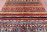 Khorjin Persian Gabbeh Handmade Wool Rug - 6' 8" X 9' 9" - Golden Nile