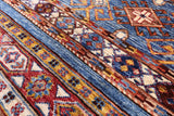 Khorjin Persian Gabbeh Handmade Wool Rug - 6' 8" X 9' 9" - Golden Nile