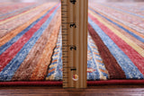 Khorjin Persian Gabbeh Handmade Wool Rug - 6' 8" X 9' 9" - Golden Nile