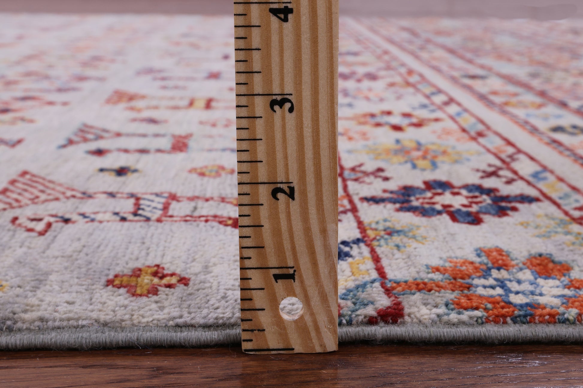 Tribal Persian Gabbeh Hand Knotted Wool Rug - 5' 0" X 6' 9" - Golden Nile