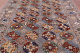 Turkmen Ersari Hand Knotted Wool Rug - 8' 9" X 11' 8" - Golden Nile