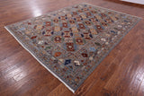 Turkmen Ersari Hand Knotted Wool Rug - 8' 9" X 11' 8" - Golden Nile