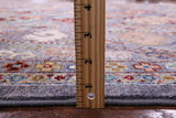 Grey Turkmen Ersari Hand Knotted Wool Rug - 8' 11" X 11' 9" - Golden Nile