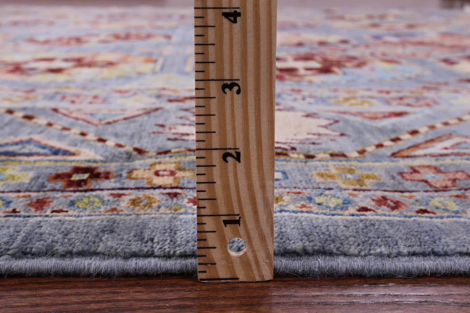 Turkmen Ersari Hand Knotted Wool Rug - 7' 10" X 9' 10" - Golden Nile