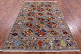 Turkmen Ersari Handmade Wool Rug - 5' 10" X 8' 7" - Golden Nile