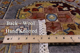 Turkmen Ersari Handmade Wool Rug - 5' 10" X 8' 7" - Golden Nile
