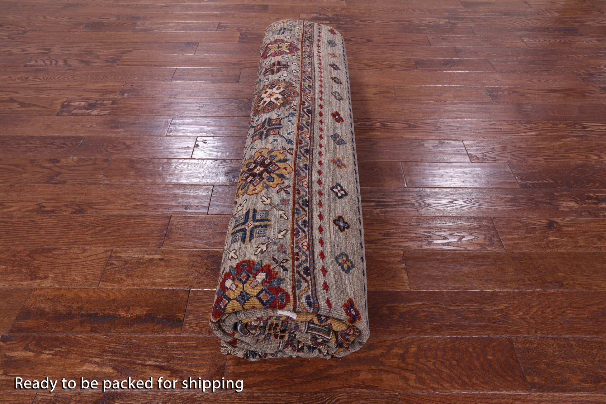 Khorjin Persian Gabbeh Hand Knotted Wool Rug - 8' 11" X 12' 3" - Golden Nile