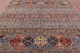 Khorjin Persian Gabbeh Hand Knotted Wool Rug - 8' 11" X 12' 3" - Golden Nile