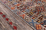 Khorjin Persian Gabbeh Hand Knotted Wool Rug - 8' 11" X 12' 3" - Golden Nile