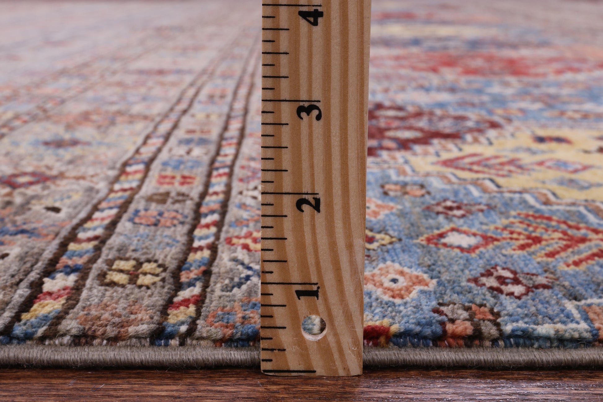Khorjin Persian Gabbeh Hand Knotted Wool Rug - 8' 11" X 12' 3" - Golden Nile