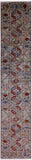 Gret Turkmen Ersari Handmade Wool Runner Rug - 2' 6" X 13' 10" - Golden Nile