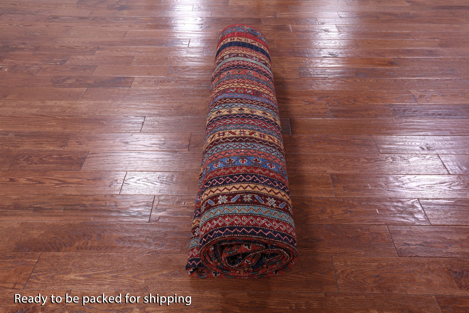 Shall Persian Gabbeh Hand Knotted Wool Rug - 8' 11" X 11' 6" - Golden Nile