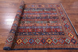 Shall Persian Gabbeh Hand Knotted Wool Rug - 5' 10" X 8' 9" - Golden Nile