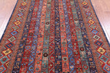 Shall Persian Gabbeh Hand Knotted Wool Rug - 5' 10" X 8' 9" - Golden Nile
