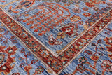 Blue Persian Ziegler Handmade Wool Rug - 4' 2" X 6' 0" - Golden Nile