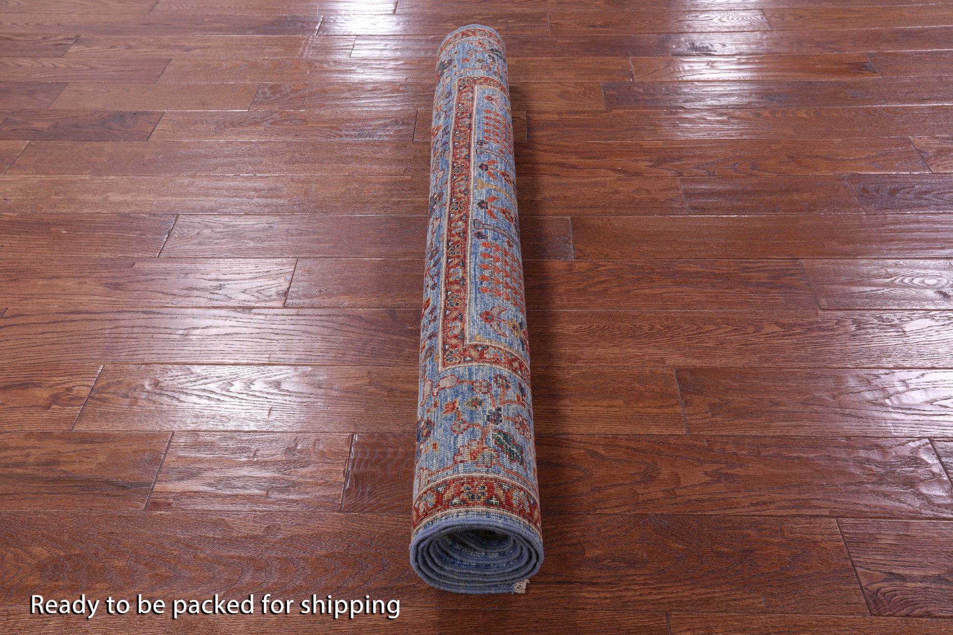 Blue Persian Ziegler Handmade Wool Rug - 4' 2" X 6' 0" - Golden Nile