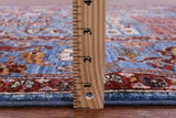 Blue Persian Fine Serapi Handmade Wool Rug - 4' 1" X 5' 11" - Golden Nile