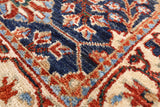 Blue Persian Fine Serapi Hand Knotted Wool Runner Rug - 2' 9" X 11' 1" - Golden Nile