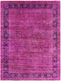 Zero Pile Overdyed Hand Knotted Wool Rug - 9' 0" X 11' 11" - Golden Nile