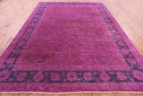 Zero Pile Overdyed Hand Knotted Wool Rug - 9' 0" X 11' 11" - Golden Nile
