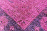 Zero Pile Overdyed Hand Knotted Wool Rug - 9' 0" X 11' 11" - Golden Nile