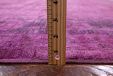 Zero Pile Overdyed Hand Knotted Wool Rug - 9' 0" X 11' 11" - Golden Nile