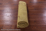 Gold Full Pile Overdyed Handmade Wool Rug - 5' 5" X 7' 4" - Golden Nile