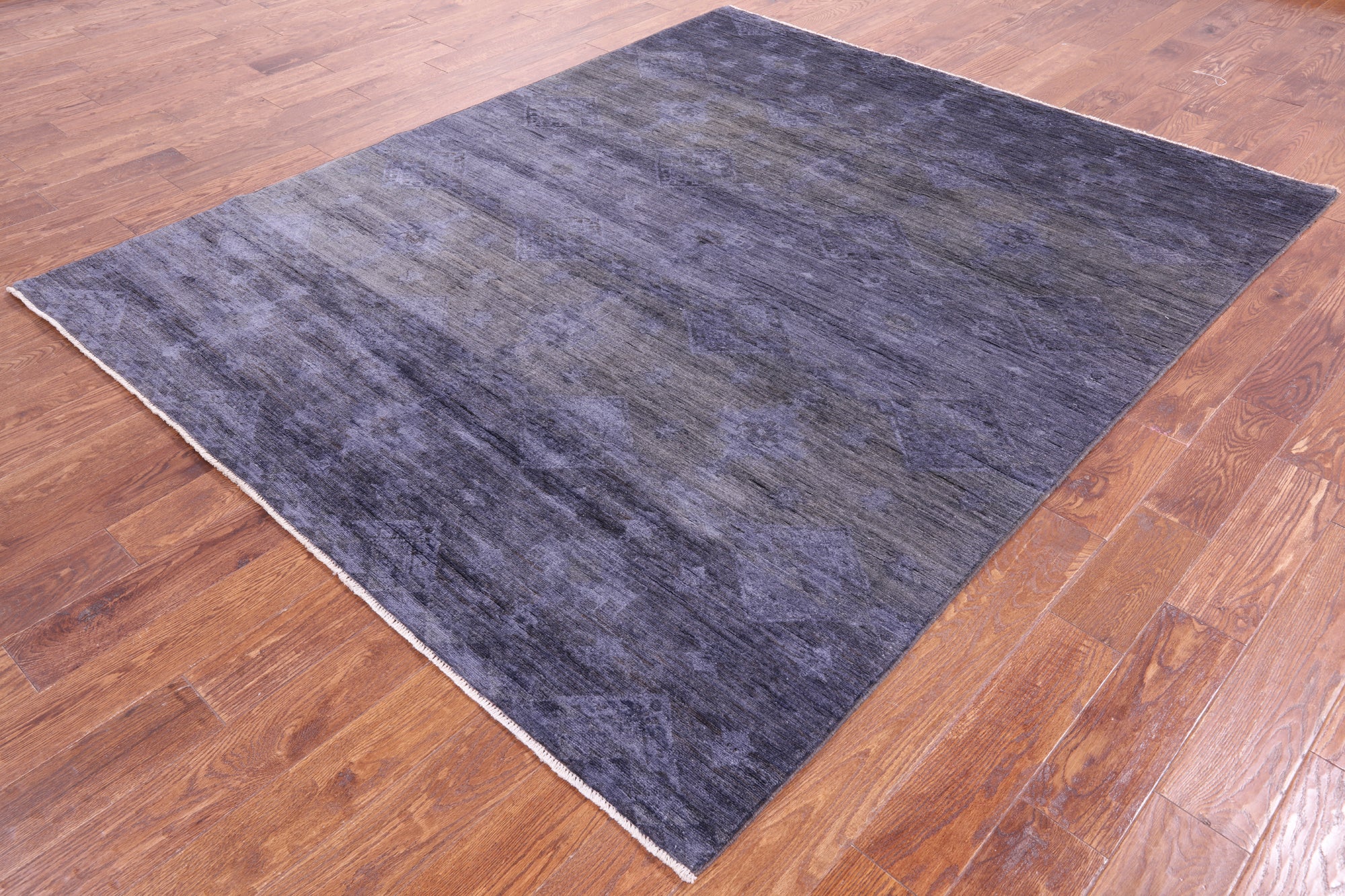Full Pile Overdyed Hand Knotted Wool Rug - 6' 8" X 8' 0" - Golden Nile