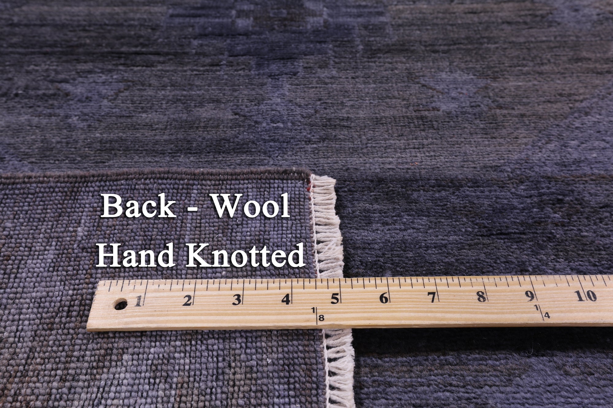 Full Pile Overdyed Hand Knotted Wool Rug - 6' 8" X 8' 0" - Golden Nile