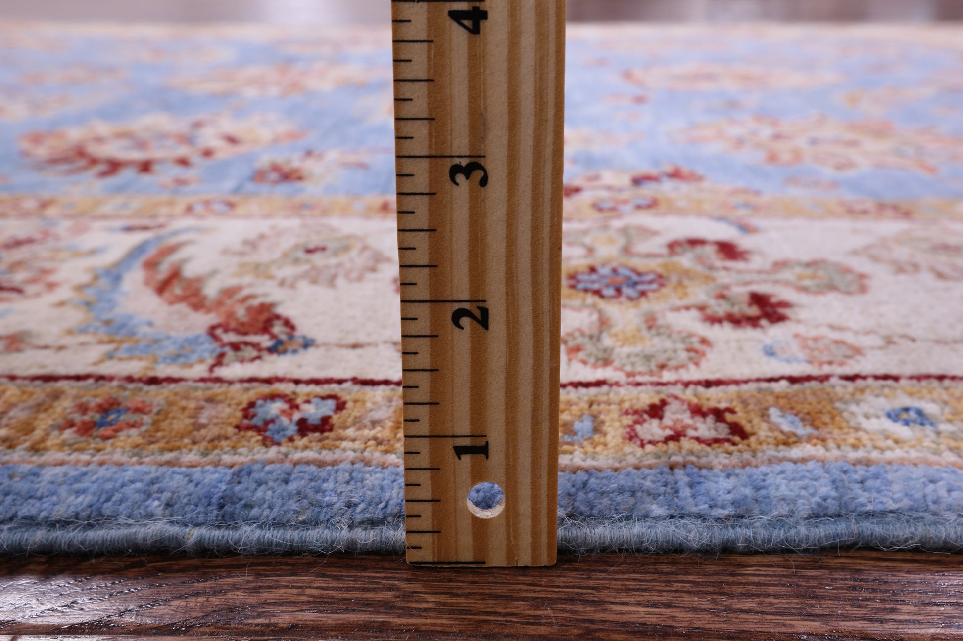 Blue Persian Tabriz Handmade Wool Rug - 4' 10" X 6' 8" - Golden Nile