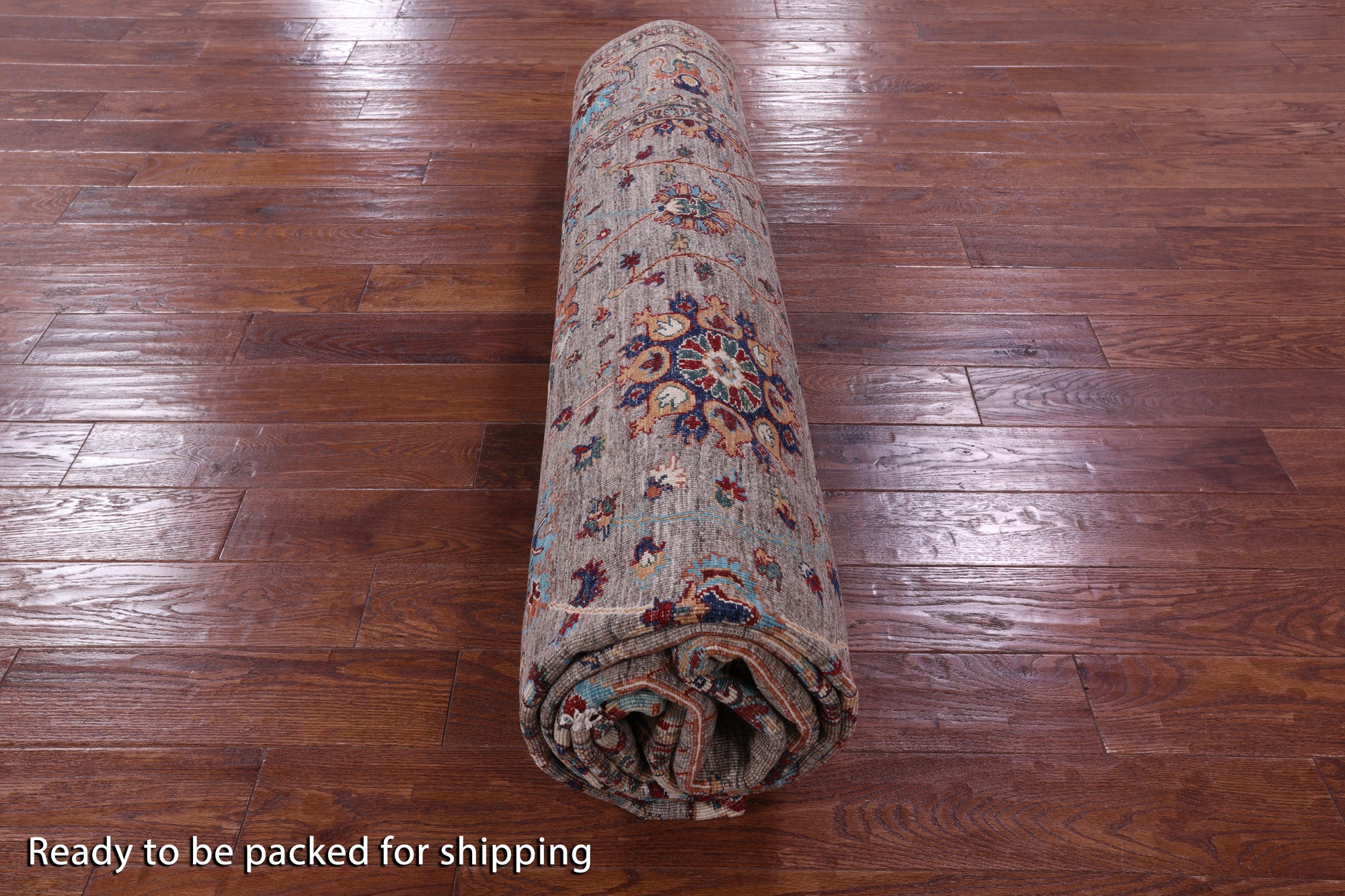 Peshawar Hand Knotted Wool Rug - 9' 1" X 11' 9" - Golden Nile
