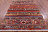 Khorjin Persian Gabbeh Hand Knotted Wool Rug - 5' 9" X 7' 10" - Golden Nile