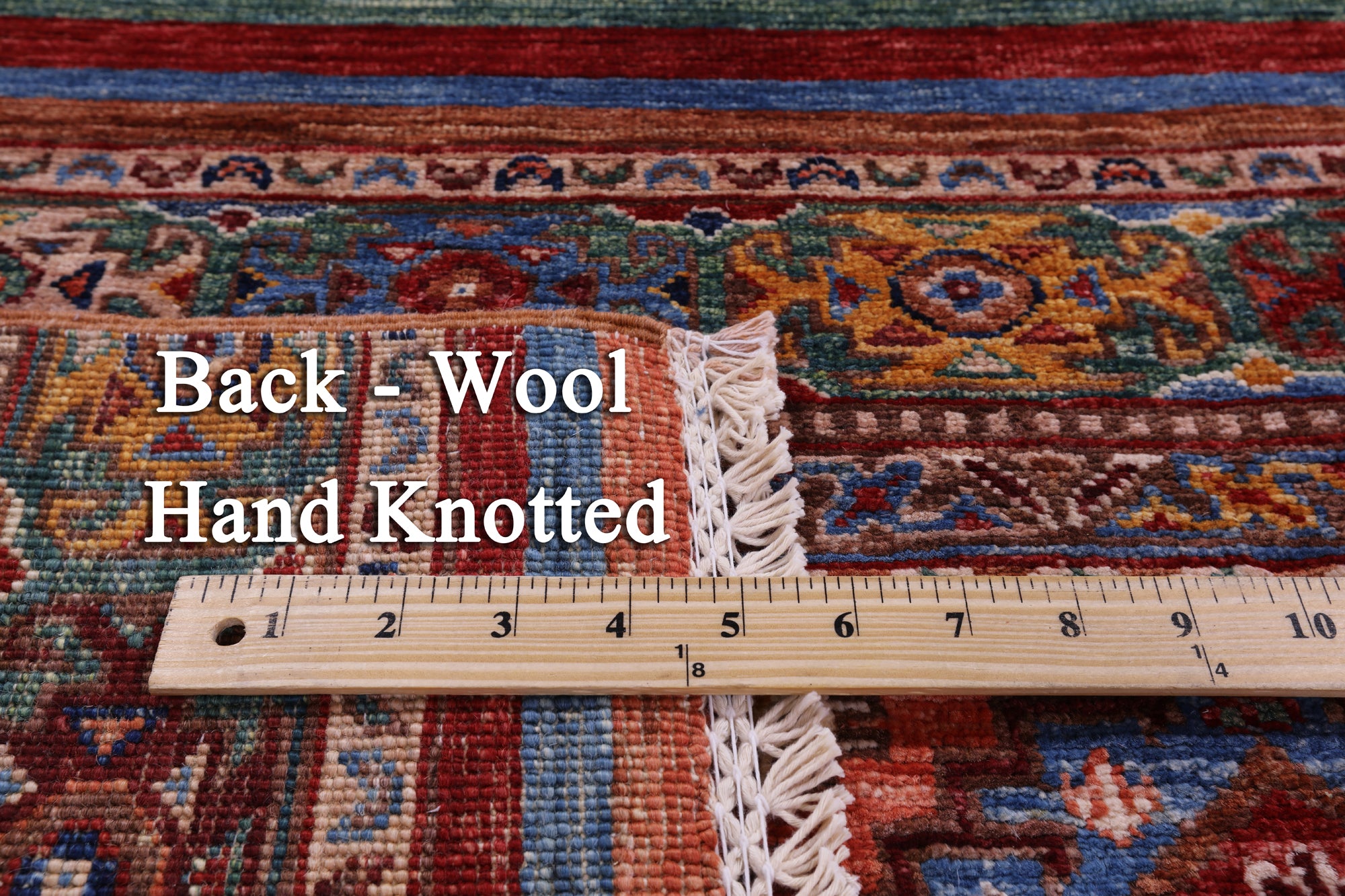 Khorjin Persian Gabbeh Hand Knotted Wool Rug - 5' 9" X 7' 10" - Golden Nile