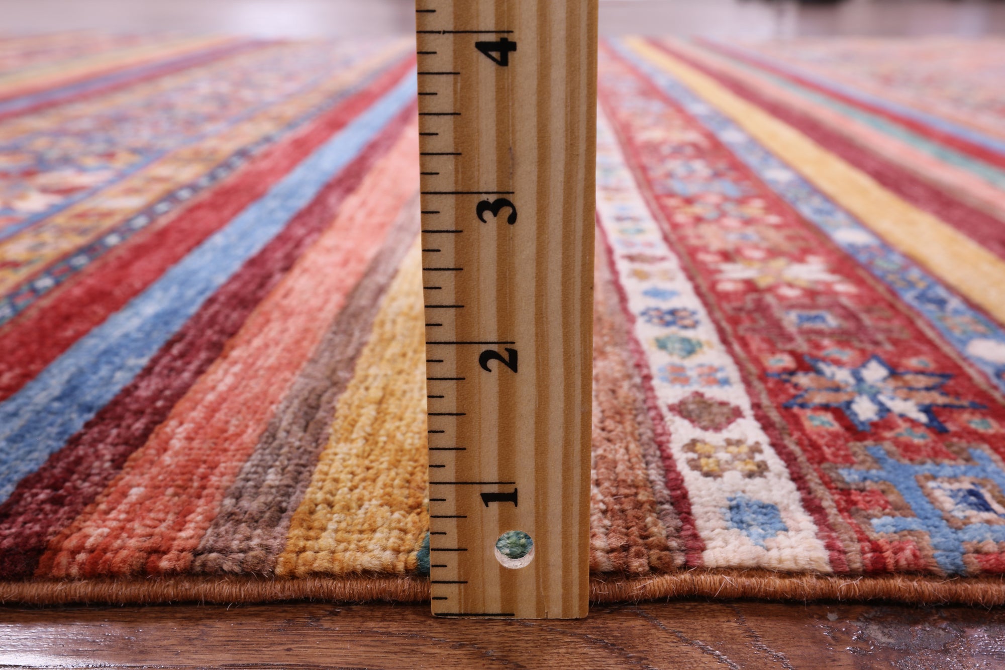 Khorjin Persian Gabbeh Hand Knotted Wool Rug - 5' 9" X 7' 10" - Golden Nile
