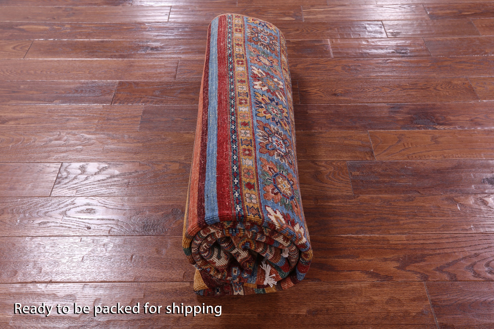 Khorjin Persian Gabbeh Hand Knotted Wool Rug - 5' 9" X 7' 10" - Golden Nile