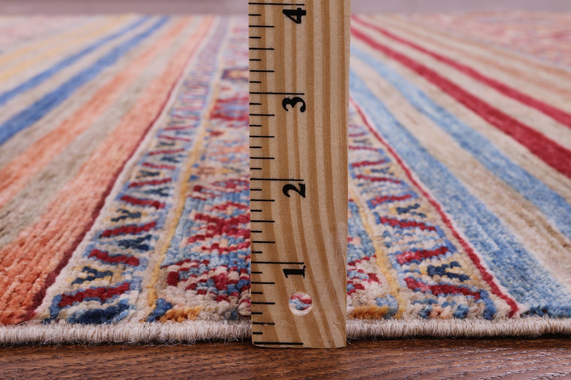 Khorjin Persian Gabbeh Hand Knotted Wool Rug - 5' 8" X 8' 5" - Golden Nile