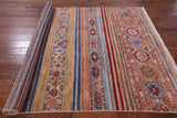 Khorjin Persian Gabbeh Hand Knotted Wool Rug - 5' 8" X 8' 5" - Golden Nile