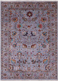 Peshawar Hand Knotted Wool Rug - 5' 8" X 7' 8" - Golden Nile