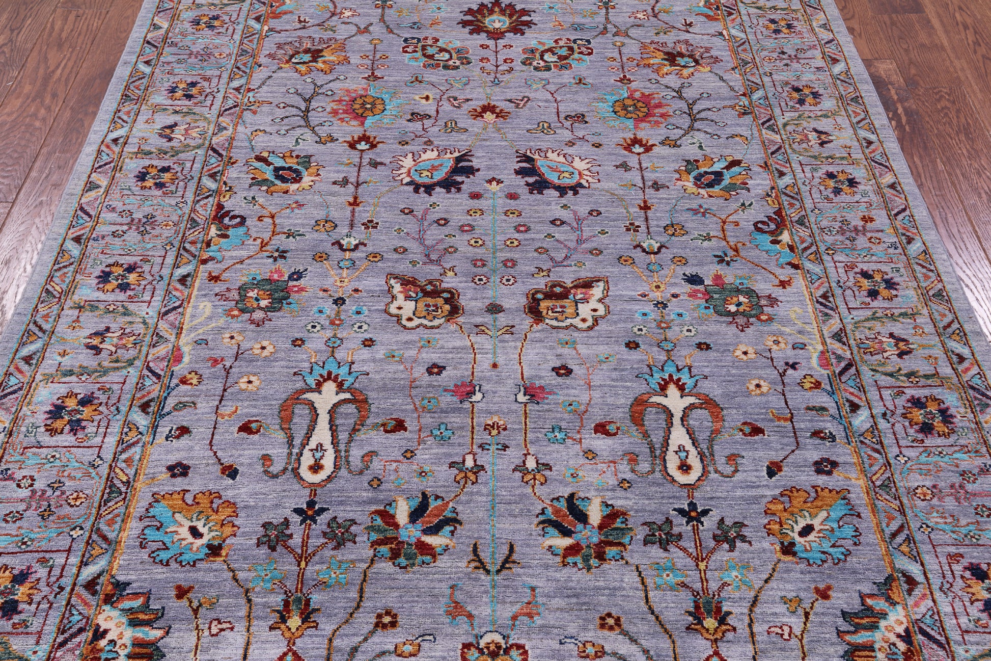 Peshawar Hand Knotted Wool Rug - 5' 8" X 7' 8" - Golden Nile