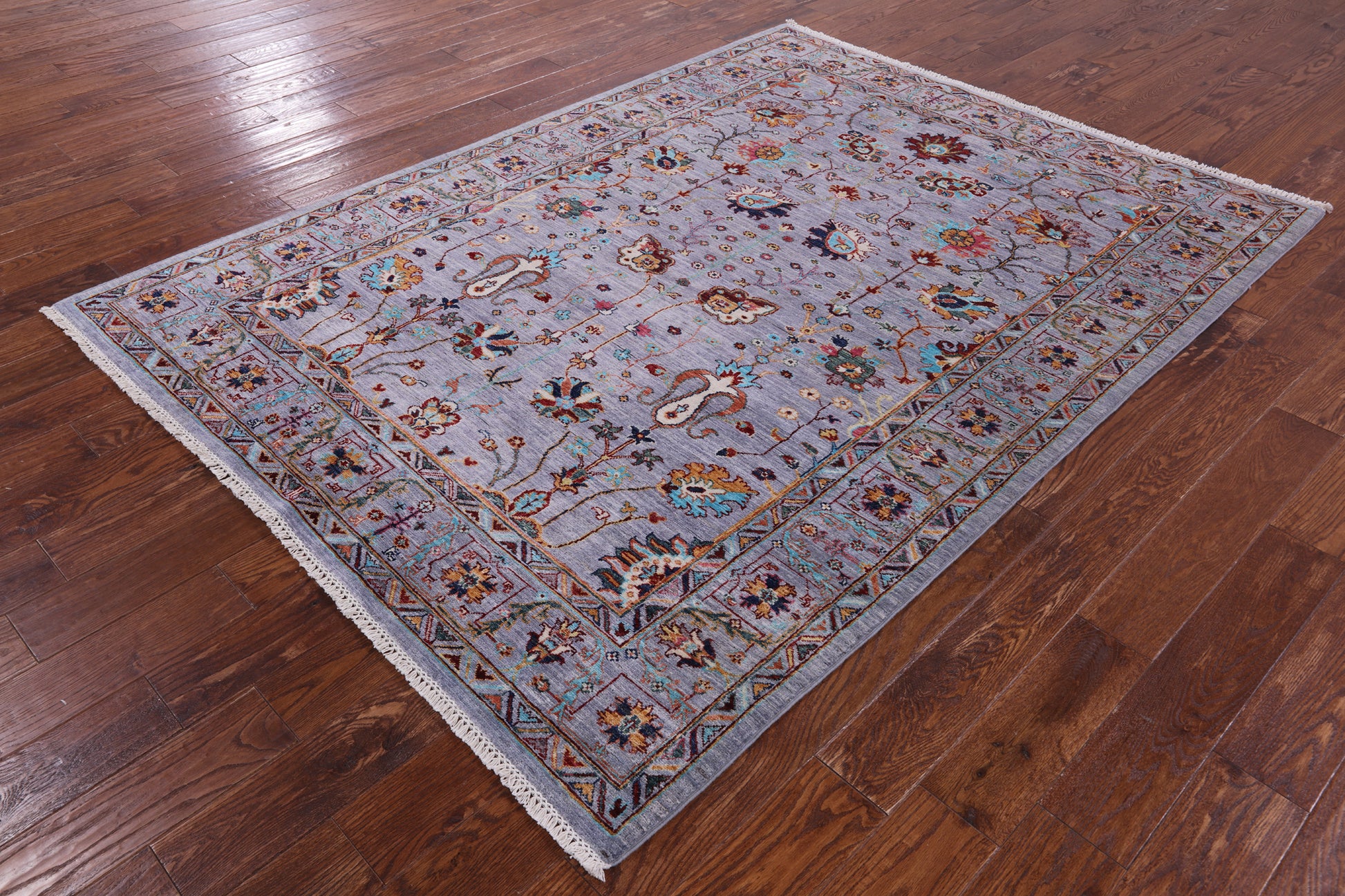 Peshawar Hand Knotted Wool Rug - 5' 8" X 7' 8" - Golden Nile